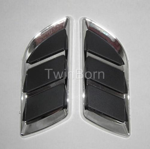 Euro style decorative side air fender duct vent chrome for dodge chrysler ford