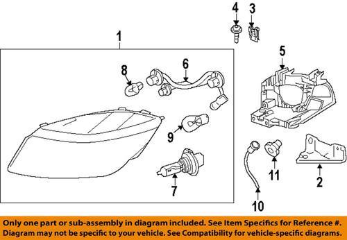 Chevrolet gm oem 22740621 headlight-headlamp assembly