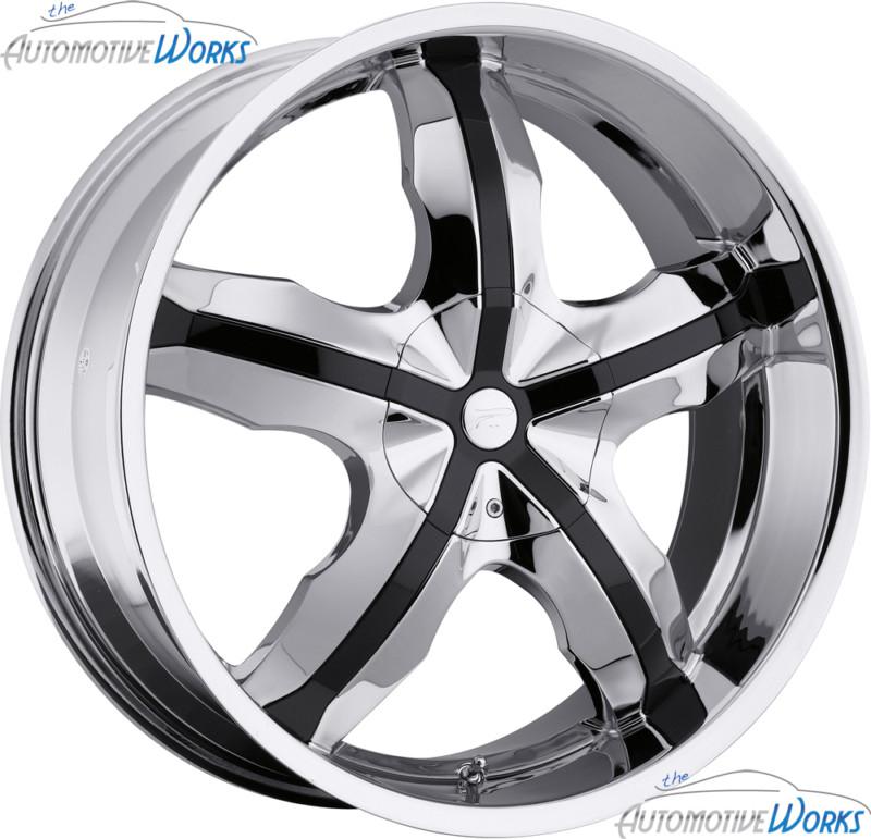 1 - 20x8 platinum 212 widow 5x110 5x115 +42mm chrome wheel rim inch 20"