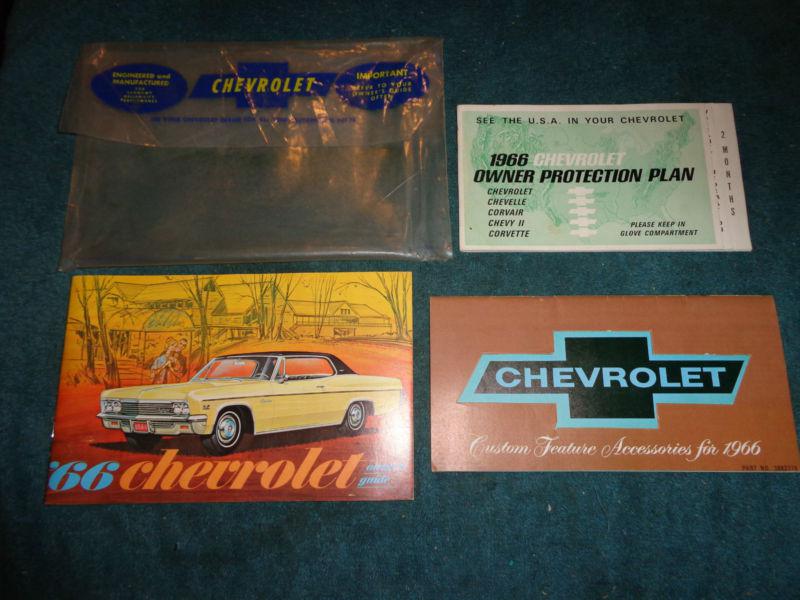 1966 chevrolet full-size impala / caprice owner's manual set / original.set