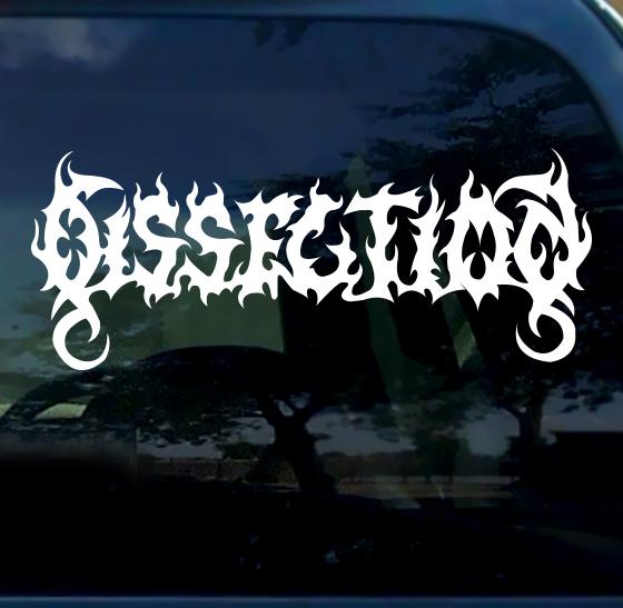 Dissection vinyl decal sticker car black metal bathory mayhem watain slayer