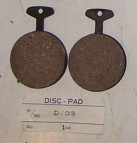 Brake pads, rear, yamaha rd400