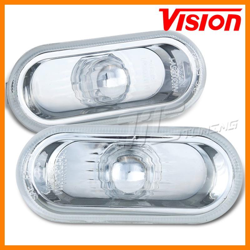 Side marker bumper reflector signal light lamp left+right 99-05 volkswagen jetta