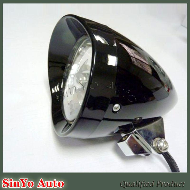 New black bullet motorcycle headlight for harley davidson headlights 