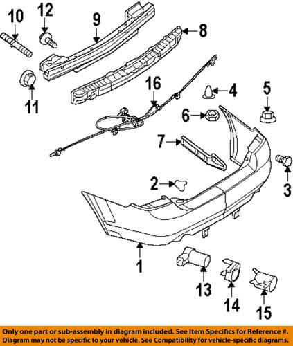 Ford oem 6e5z17d995a rear bumper-side support