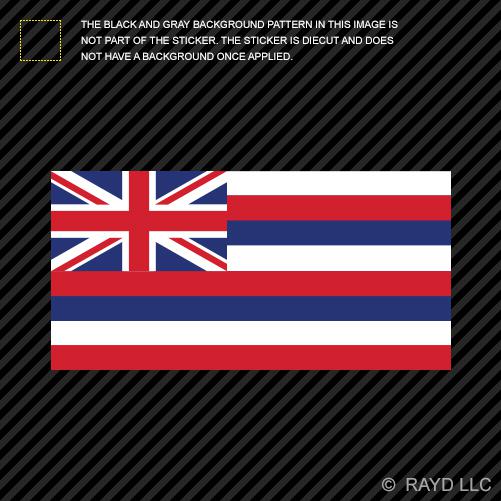 4” hawaii flag sticker decal self adhesive vinyl hawaiian state the aloha