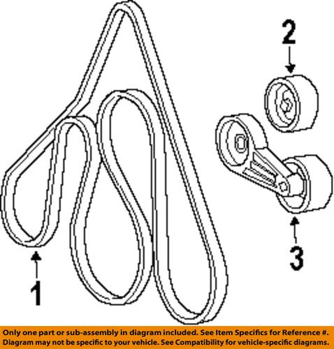 Ford oem 2l3z-8620-db serpentine belt/fan belt/serpentine belt