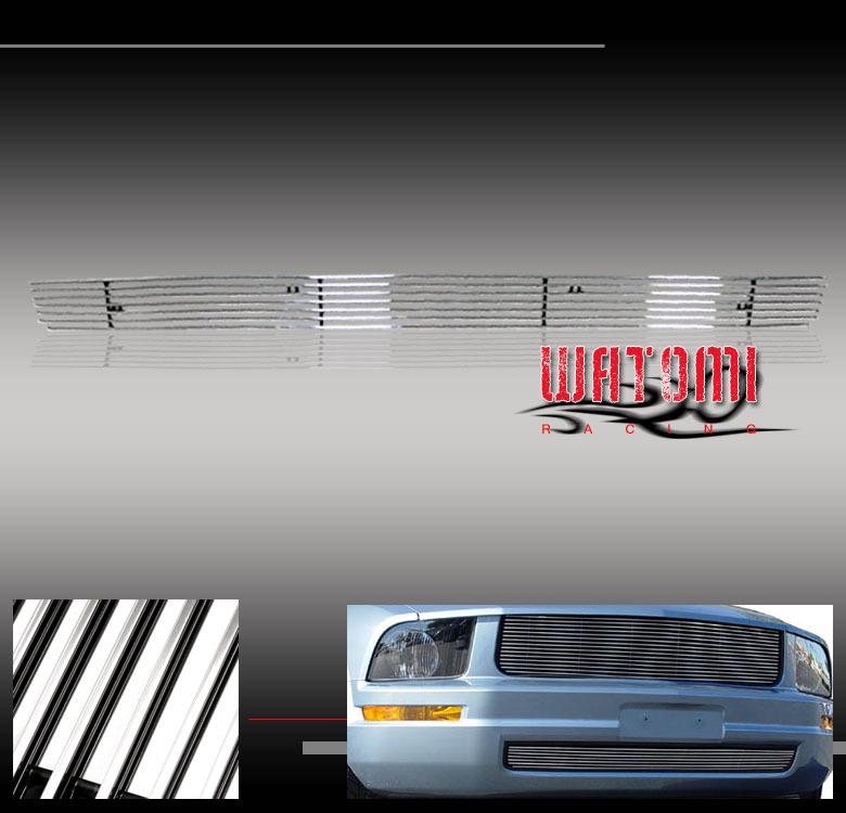 05-08 ford mustang v6 front bumper billet grille grill