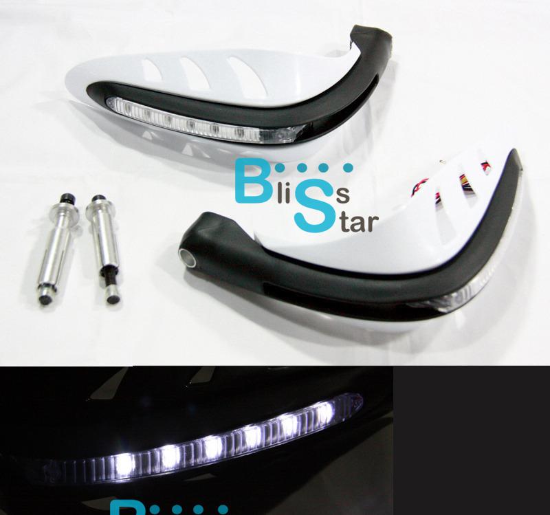 Dirt bike atv motocross led hand guards suzuki dr drz rm 650 200 250 125 400 80