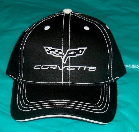 Corvette   hat / cap   black / white trim     new 