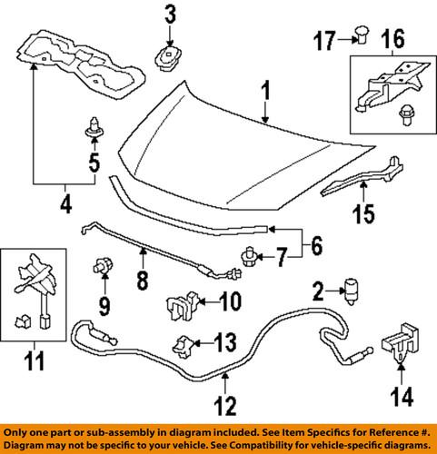 Honda oem 60170tm8a00zz hood-hinge