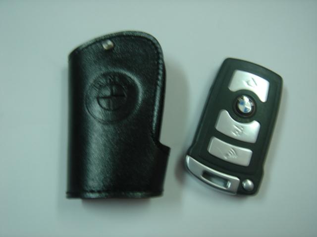 Bmw smart key remote fob glove cover black e65 e66