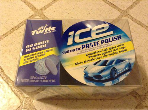 Turtle wax ice paste car wax synthetic polish