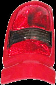 Ram 1500 tail light brake lamp lens/housing rear driver side left lh w/ red trim