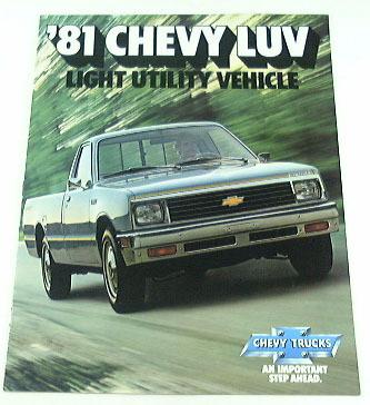 1981 81 chevrolet chevy  luv pickup truck brochure 