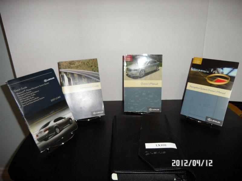 2007 lexus ls 460/l oem owners manual--fast free shipping to all 50 states