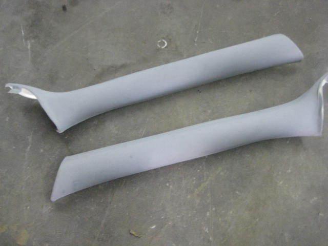 Bmw e46 grey a pillar interior trim pair coupe 2 door 00-06 323ci 325ci 330ci 