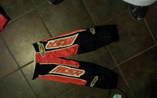 Msr boys motorcross riding pants size 20