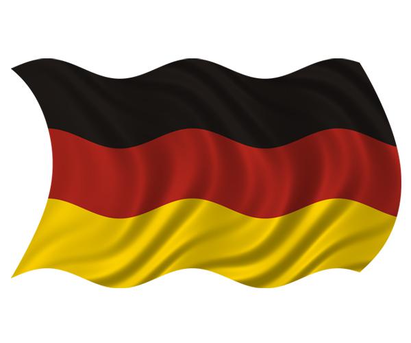 Germany waving flag decal 5"x3" deutschland german vinyl car bumper sticker zu1