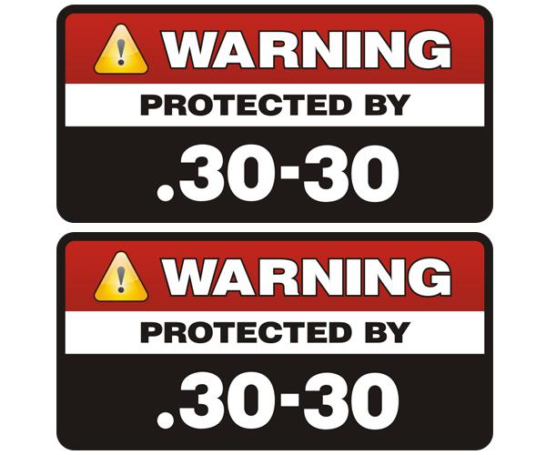 .30-30 protected by decal set 3"x1.5" molon labe 30-30 rifle ammo sticker zu1