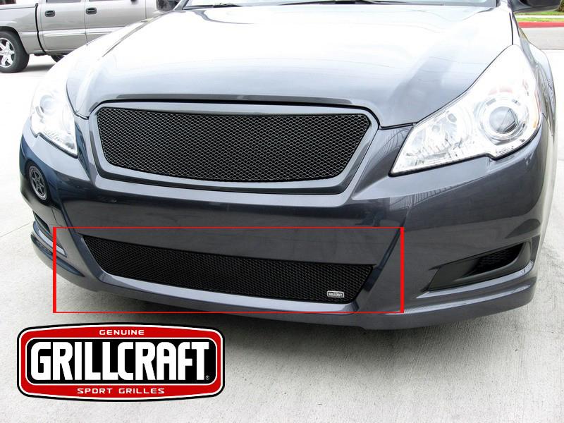 2010-2012 subaru legacy grillcraft lower 1pc black grille insert mx-series grill