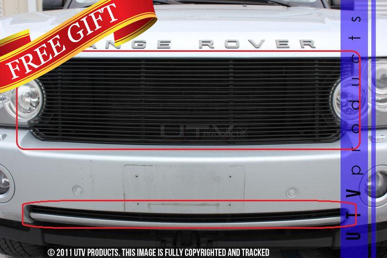 2006 - 2009 range rover hse 2pc combo black billet grille kit land rover