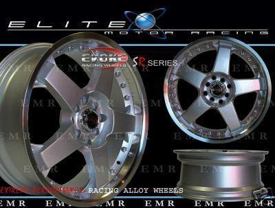 17" evoke f1 wheels/rims 5 lug silver  5 x100/114.3