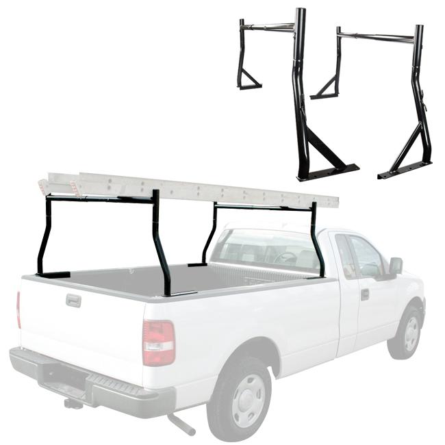 Pair 2 bar universal truck ladder rack pick up utility kayak contractor lumber