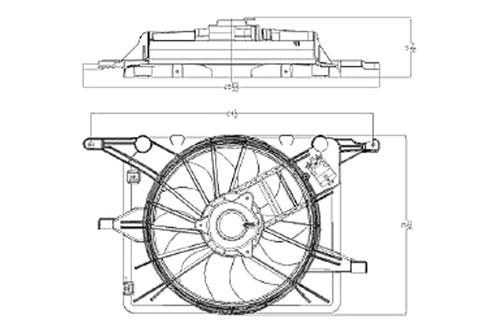 Replace gm3115214 - 06-09 pontiac solstice radiator fan assembly oe style part