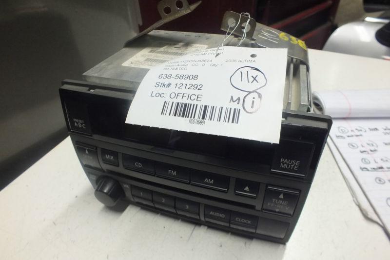 2005 2006 nissan altima cd radio 28185 zb10a oem i