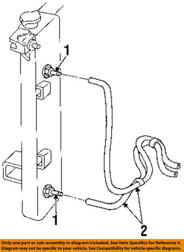 Mopar oem 4809179ae transmission oil cooler-hose