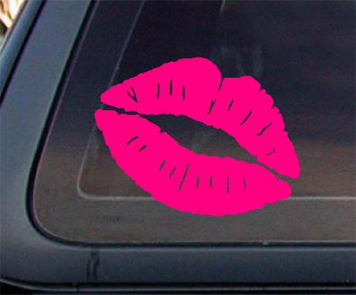     lips *vinyl decal sticker  truck 4x4 diesel girl car funny 