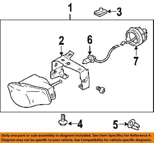 Subaru oem 84501fe230 fog light-fog lamp assembly