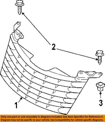 Chrysler oem 6035802 grille-grille assembly nut