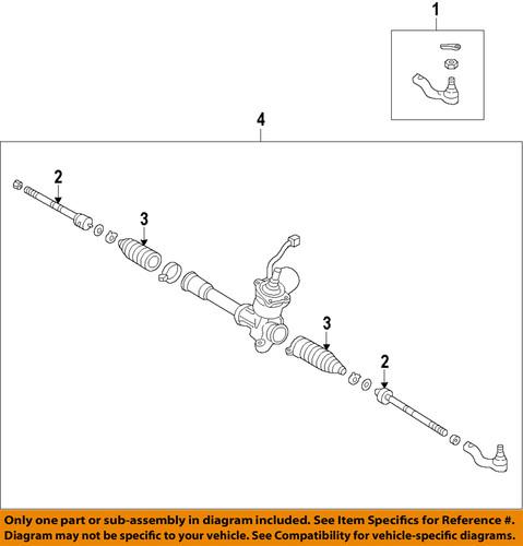 Toyota oem 4553559035 rack & pinion bellows/rack & pinion bellow