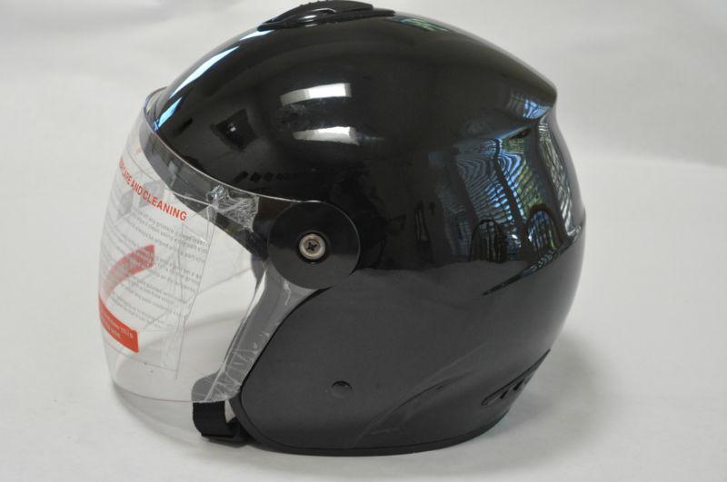 Dot motorcycle helmet scooter helmet w/ front pull down shield small 55-56 cm