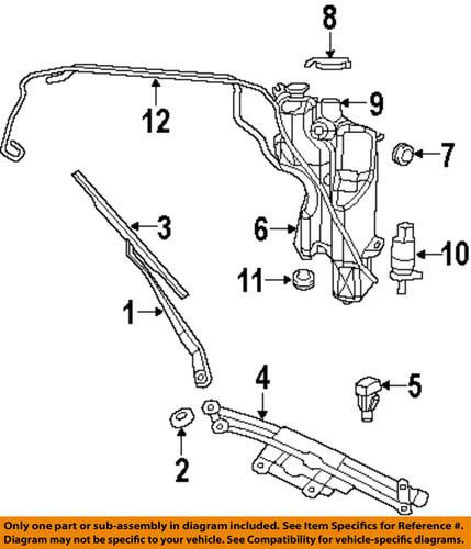 Mopar oem 5161373aa wiper & washer-windshield-washer pump grommet