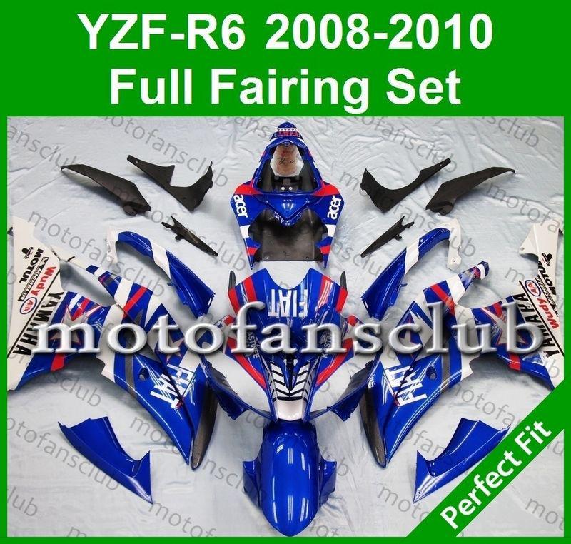 Fit yamaha yzf r6 08 09 10 yzfr6 2008 2009 2010 600 fairing bodywork #11 c