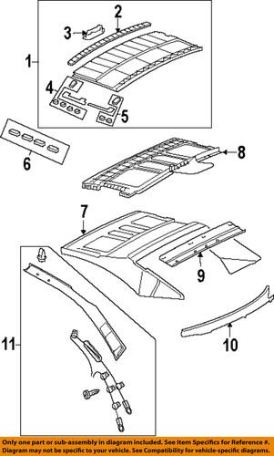 Volkswagen oem 1q0871943c88u retractable top-sunroof trim