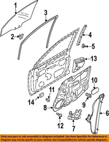 Mazda oem eg225997xg front door-carrier