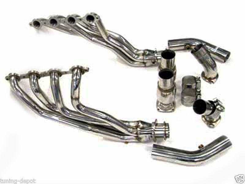 04 pontiac gto ls1 obx long tube cat'd header exhaust