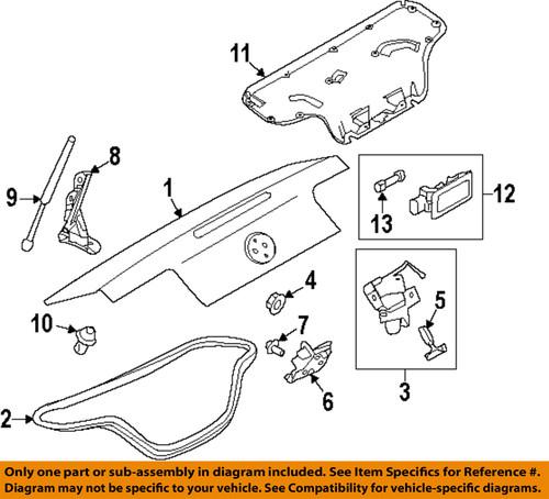 Ford oem ar3z6340110c trunk lid