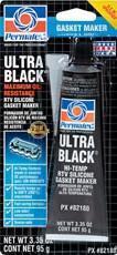 Permatex adhesive/sealant ultra black hi-temp silicone. 3.35 oz tubes   6 pack