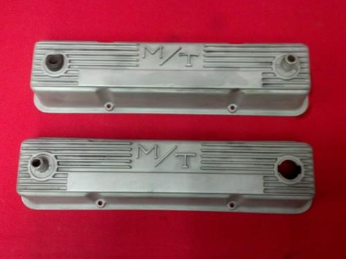 Vintage chevy m/t mickey thompson aluminum valve covers #140r-50b 302 327 350