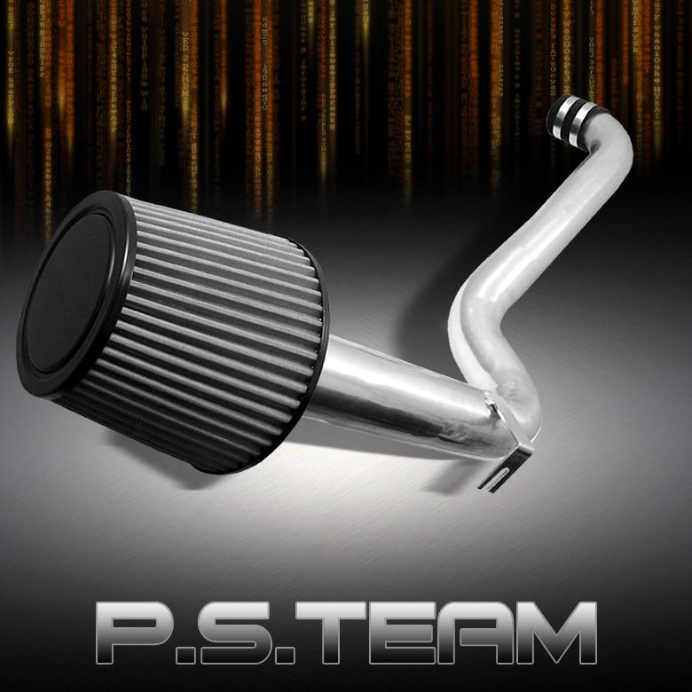 98-02 honda accord polished aluminum cold air intake+stainless washable filter