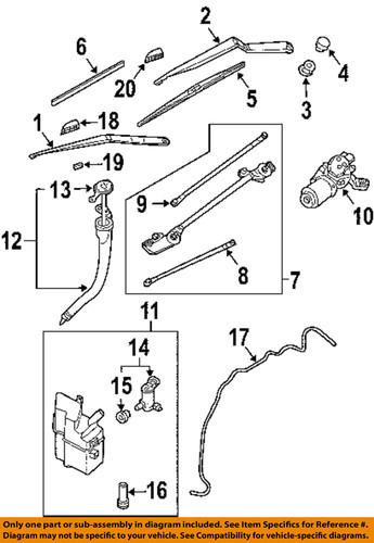 Nissan oem 28890cf41a wiper blade/windshield wiper blade