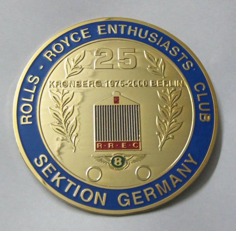 Car badge - rolls royce enthusiasts  club sektion germany grill badge emblem log