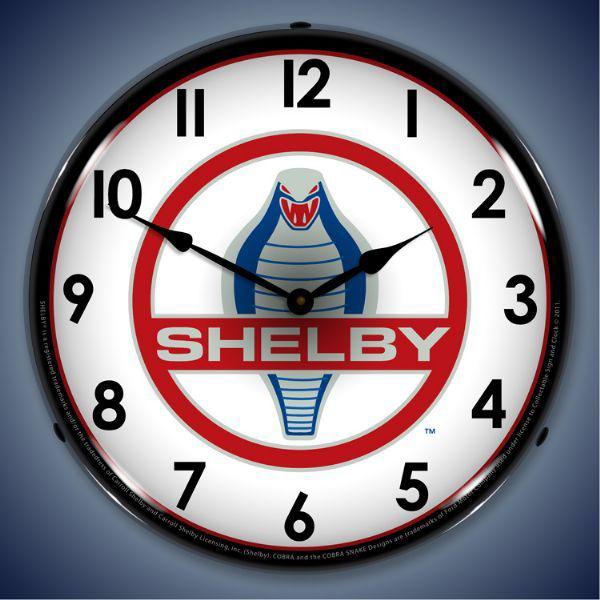 Shelby logo clock