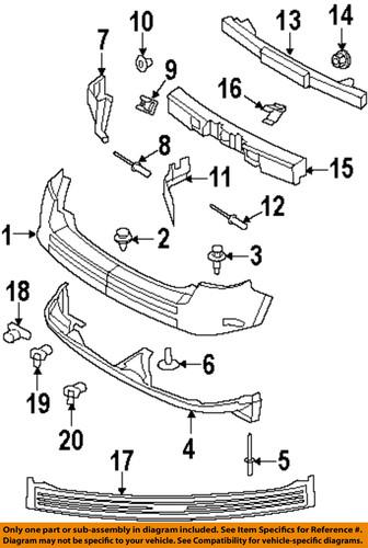 Lincoln oem 7a1z-17b807-aa bumper guard-rear bumper protector