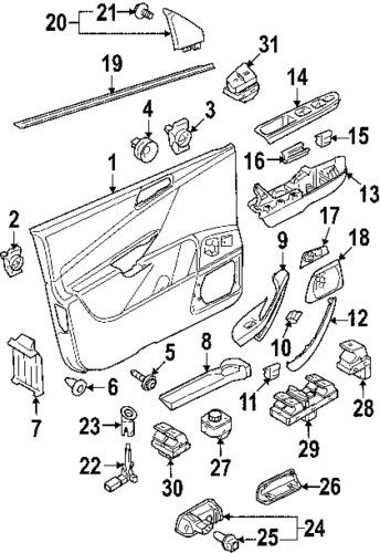 Volkswagen 3c0959903breh genuine oem factory original lock switch